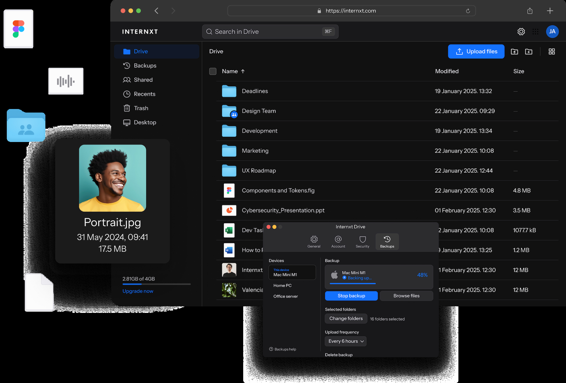 DriveWeb DarkMode image desktop